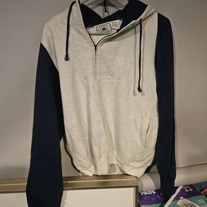 Grand Banks Zip Hoodie Men Medium Gray/blue  Size Medium